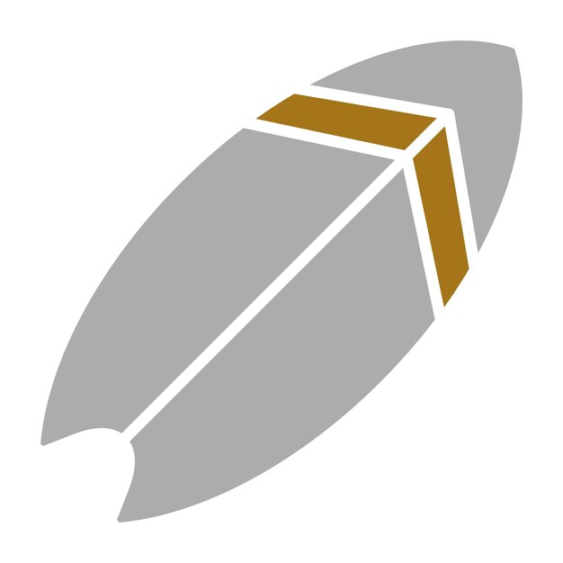 Diseño vectorial Estilo del icono de la tabla de surf