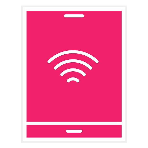 Diseño vectorial del estilo del icono de la tableta inteligente