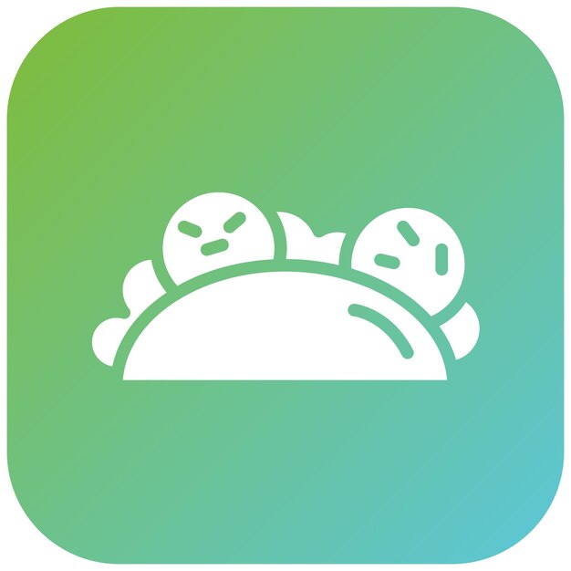 Diseño vectorial Estilo del icono de Taco