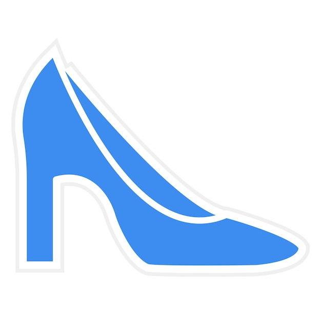 Diseño vectorial Estilo del icono de los tacones altos