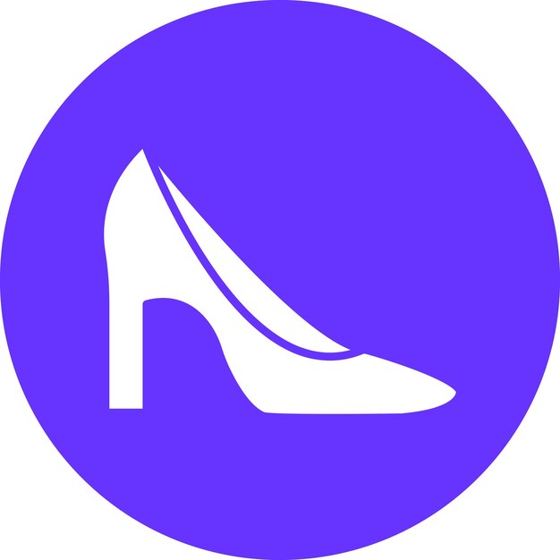 Diseño vectorial Estilo del icono de los tacones altos