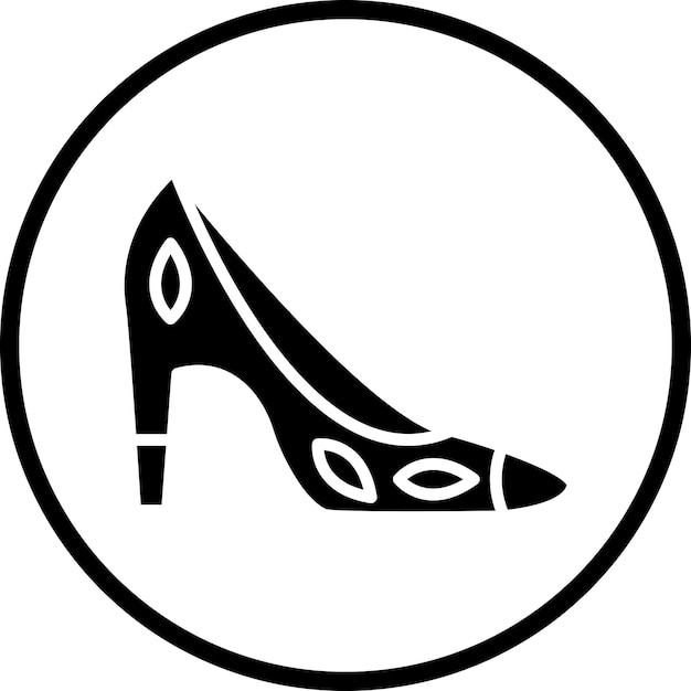 Diseño vectorial Estilo del icono de los tacones altos