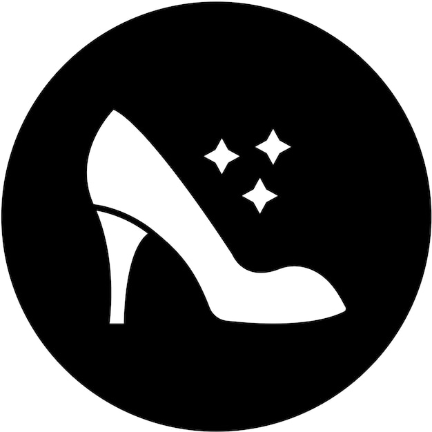 Diseño vectorial Estilo del icono de los tacones altos