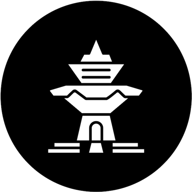 Diseño vectorial estilo ícono de Taipei