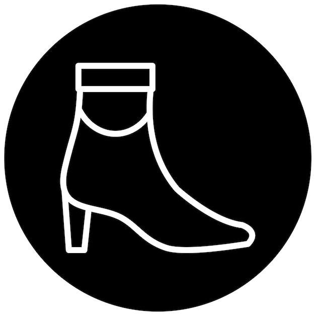 Diseño vectorial Estilo del icono del talón