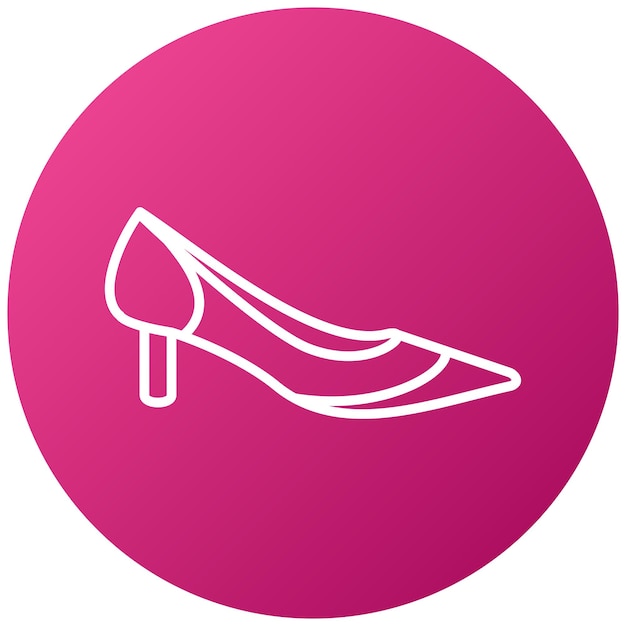 Diseño vectorial Estilo del icono de los talones