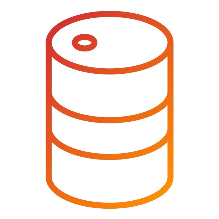 Vector diseño vectorial estilo del icono del tambor químico