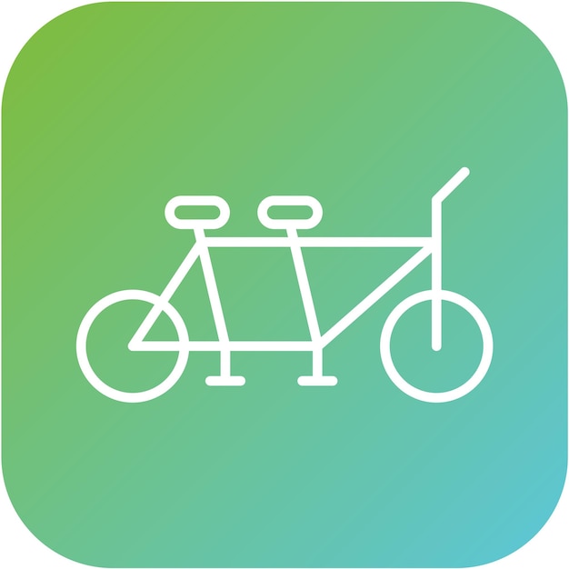 Diseño vectorial Estilo de icono en tándem