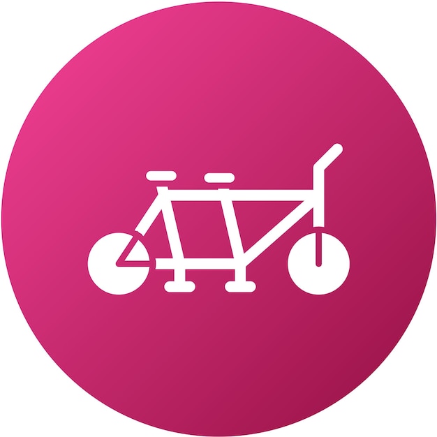 Diseño vectorial Estilo de icono en tándem