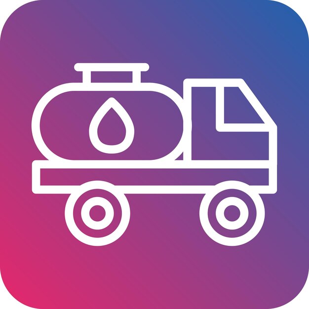 Diseño vectorial Estilo del icono del tanque de agua