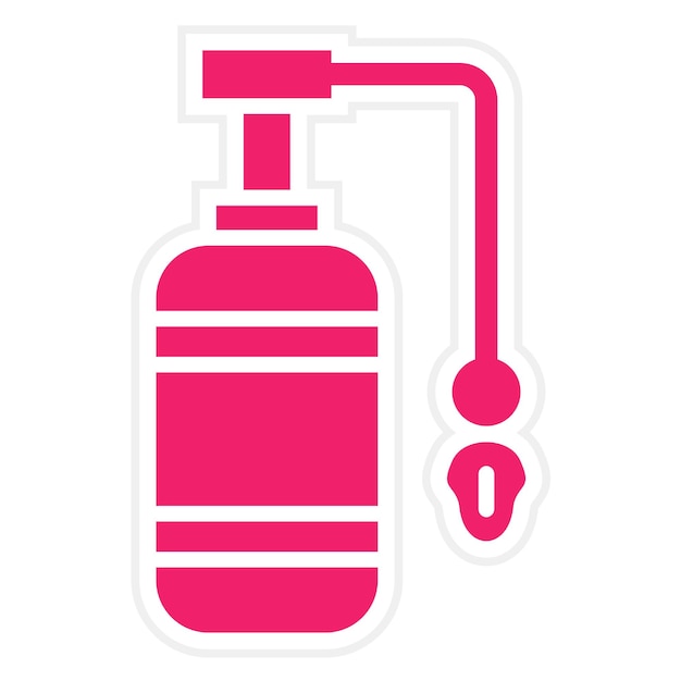 Diseño vectorial Estilo del icono del tanque de oxígeno