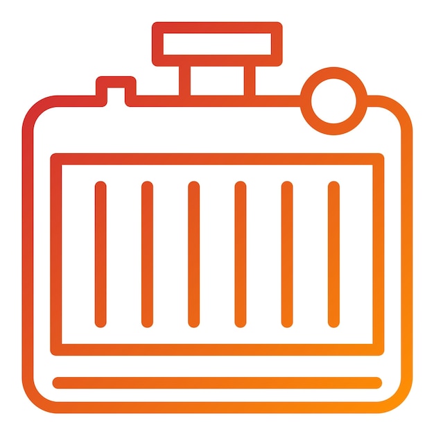 Diseño vectorial del estilo del icono de la tapa del radiador