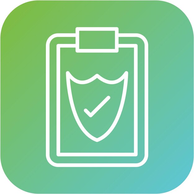 Diseño vectorial Estilo del icono de las tareas completadas