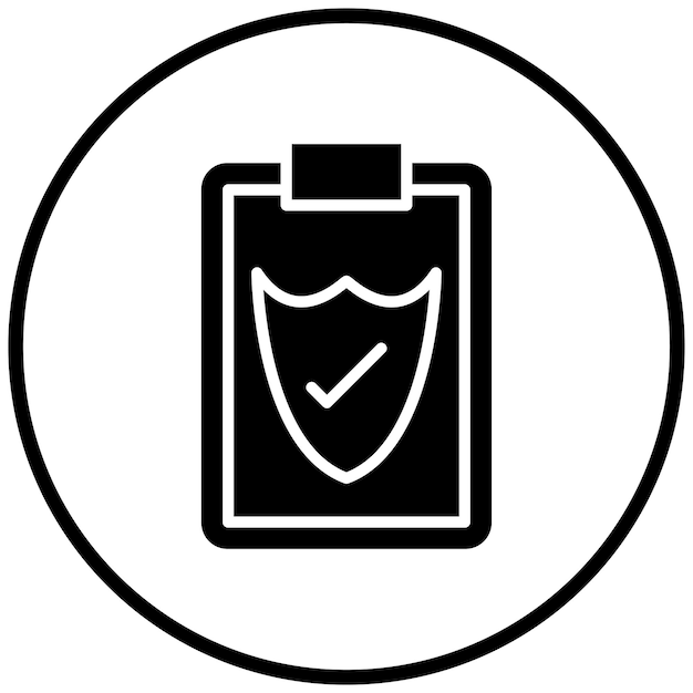 Diseño vectorial Estilo del icono de las tareas completadas