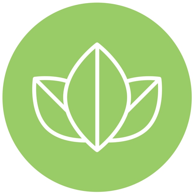 Diseño vectorial Estilo de icono de tarifa basado en plantas