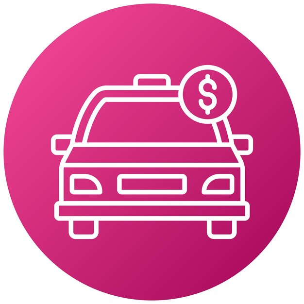 Diseño vectorial Estilo del icono de tarifa