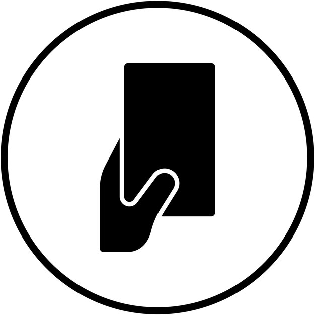 Diseño vectorial Estilo del icono de la tarjeta amarilla