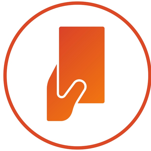 Diseño vectorial Estilo del icono de la tarjeta amarilla