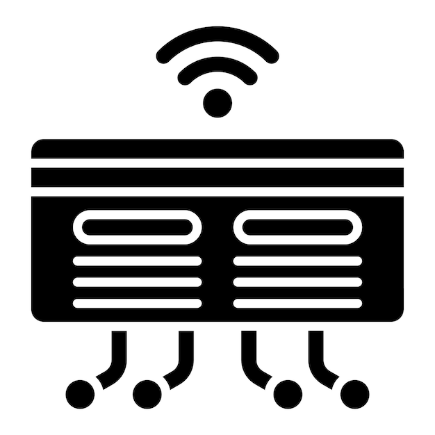 Diseño vectorial Estilo del icono de la tarjeta de crédito electrónica