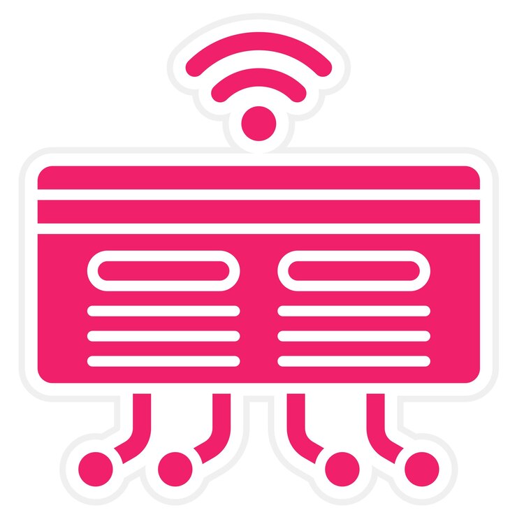 Vector diseño vectorial estilo del icono de la tarjeta de crédito electrónica
