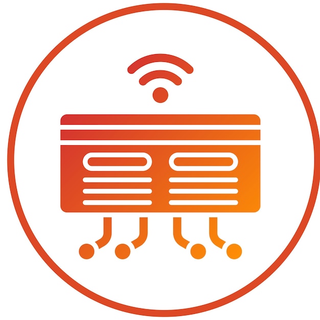 Diseño vectorial Estilo del icono de la tarjeta de crédito electrónica