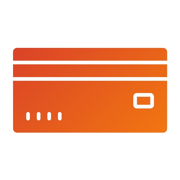 Diseño vectorial Estilo del icono de la tarjeta de crédito