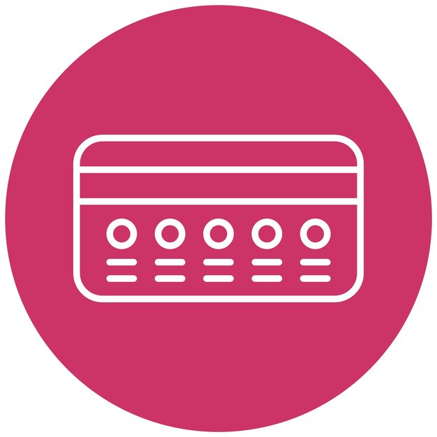 Diseño vectorial Estilo del icono de la tarjeta de crédito