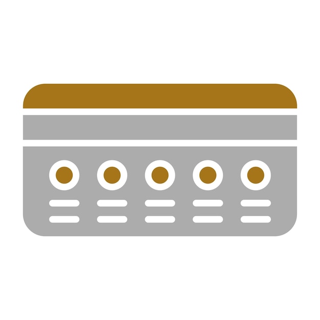 Diseño vectorial Estilo del icono de la tarjeta de crédito