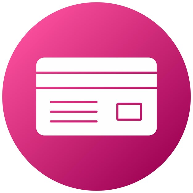 Diseño vectorial Estilo del icono de la tarjeta de crédito
