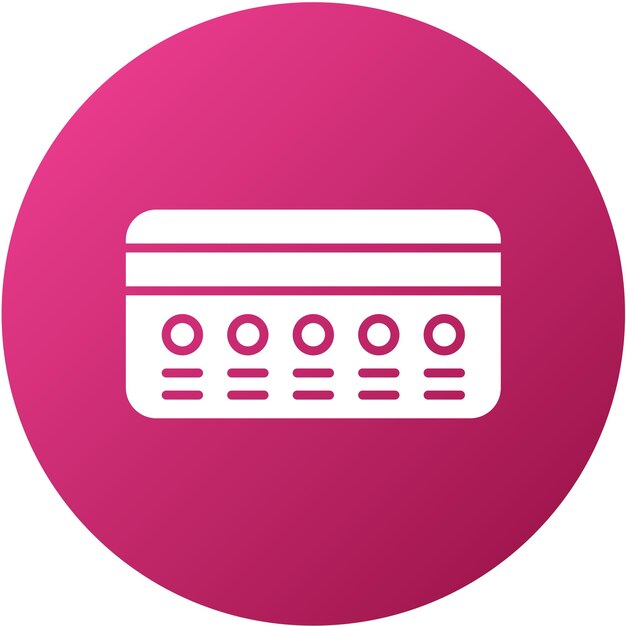 Diseño vectorial Estilo del icono de la tarjeta de crédito