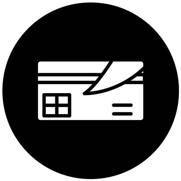 Diseño vectorial Estilo del icono de la tarjeta de crédito