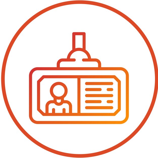 Diseño vectorial Estilo del icono de la tarjeta escolar
