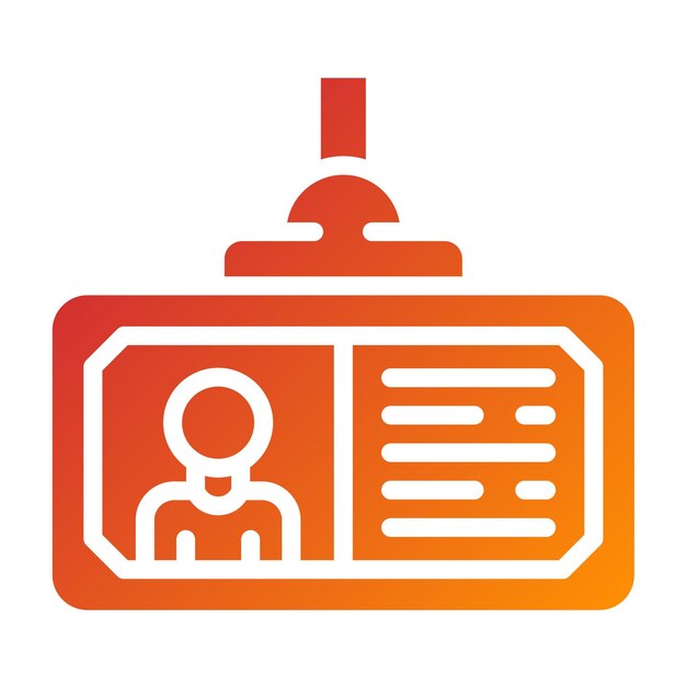 Diseño vectorial Estilo del icono de la tarjeta escolar