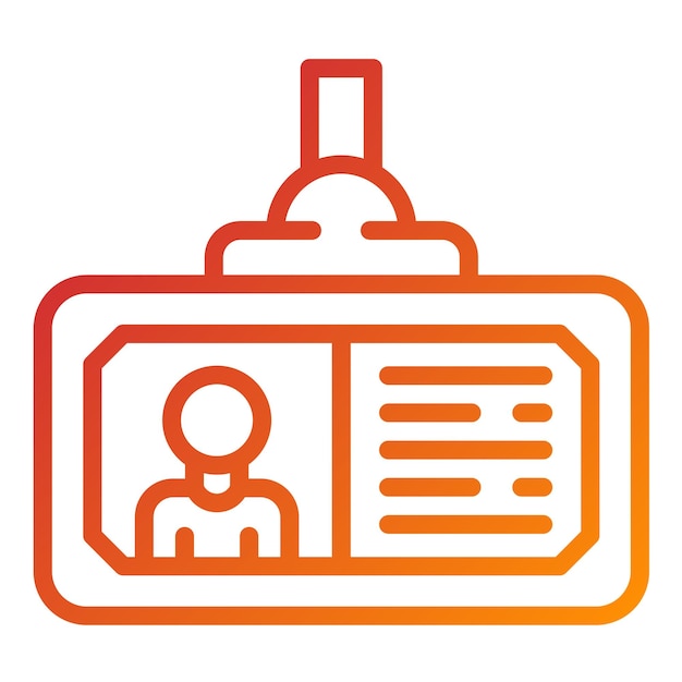 Diseño vectorial Estilo del icono de la tarjeta escolar
