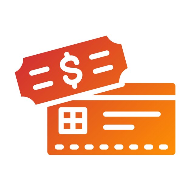 Diseño vectorial Estilo del icono de la tarjeta de pago