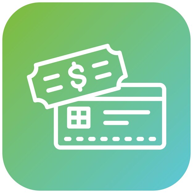 Diseño vectorial Estilo del icono de la tarjeta de pago
