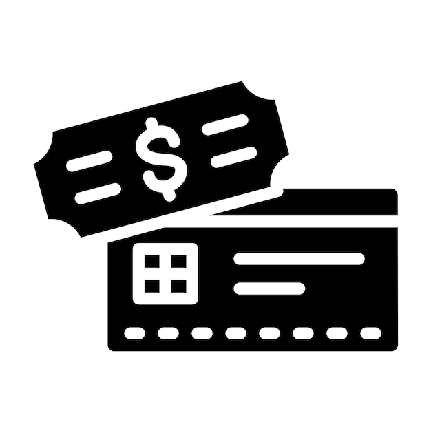 Diseño vectorial Estilo del icono de la tarjeta de pago