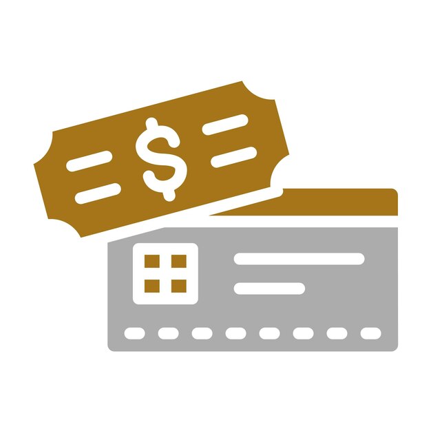 Diseño vectorial Estilo del icono de la tarjeta de pago