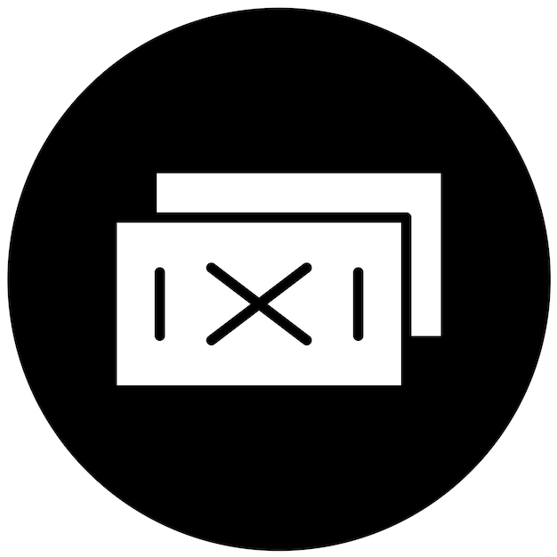 Diseño vectorial Estilo del icono de la tarjeta roja