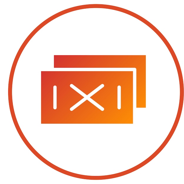 Diseño vectorial Estilo del icono de la tarjeta roja
