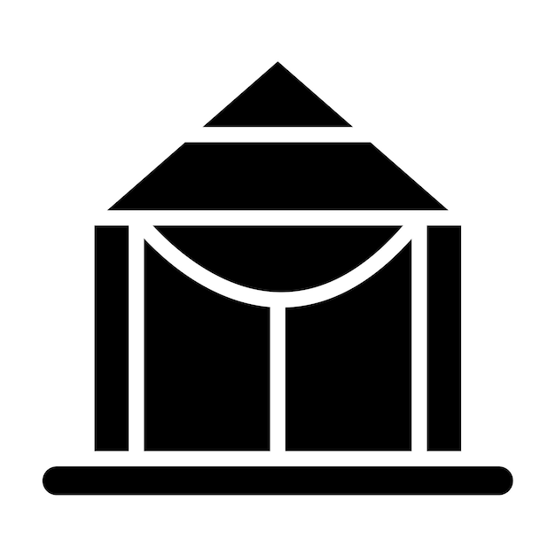 Diseño vectorial Estilo del icono de Tarp
