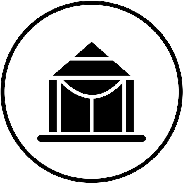 Diseño vectorial Estilo del icono de Tarp
