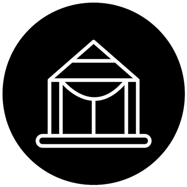 Diseño vectorial Estilo del icono de Tarp