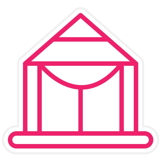 Diseño vectorial Estilo del icono de Tarp