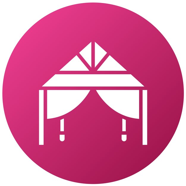 Diseño vectorial Estilo del icono de Tarp