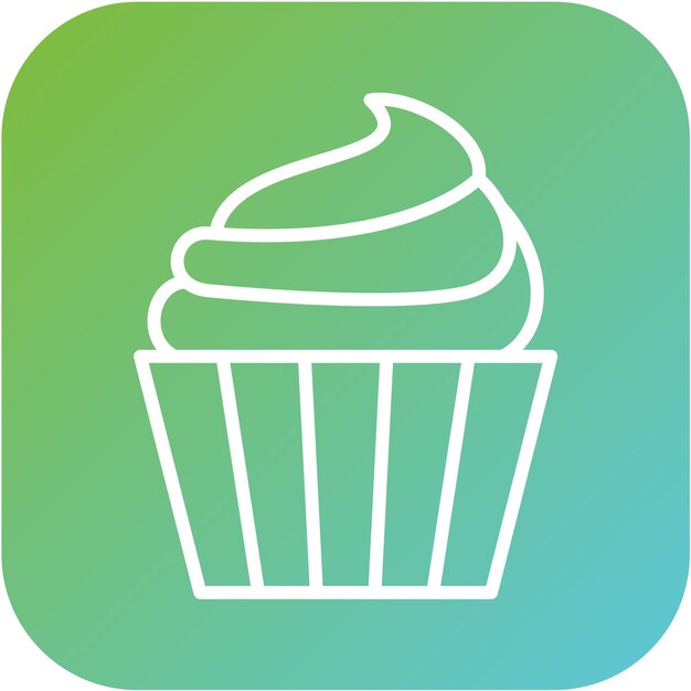 Diseño vectorial Estilo del icono de la tarta de bodas