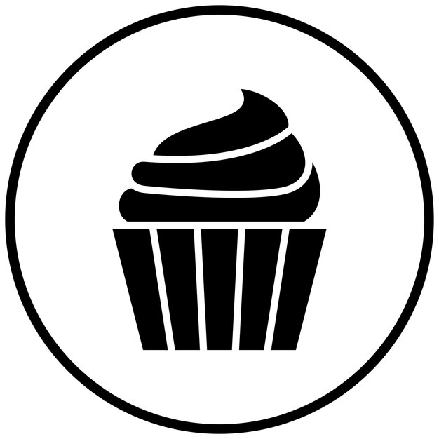 Diseño vectorial Estilo del icono de la tarta de bodas
