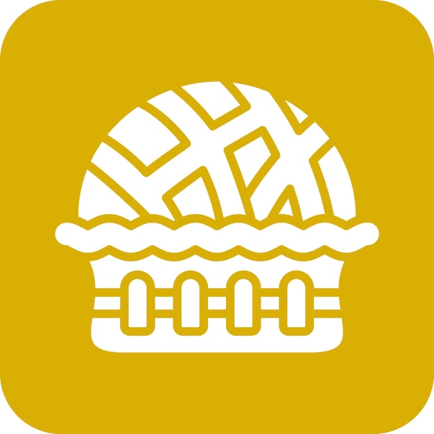 Diseño vectorial Estilo del icono de la tarta de cereza