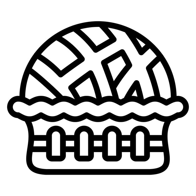 Diseño vectorial Estilo del icono de la tarta de cereza