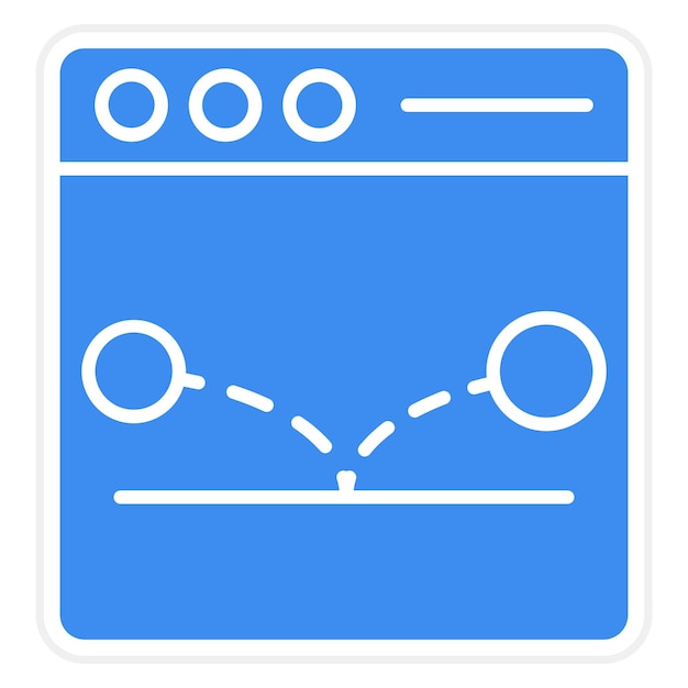 Diseño vectorial Estilo del icono de la tasa de rebote